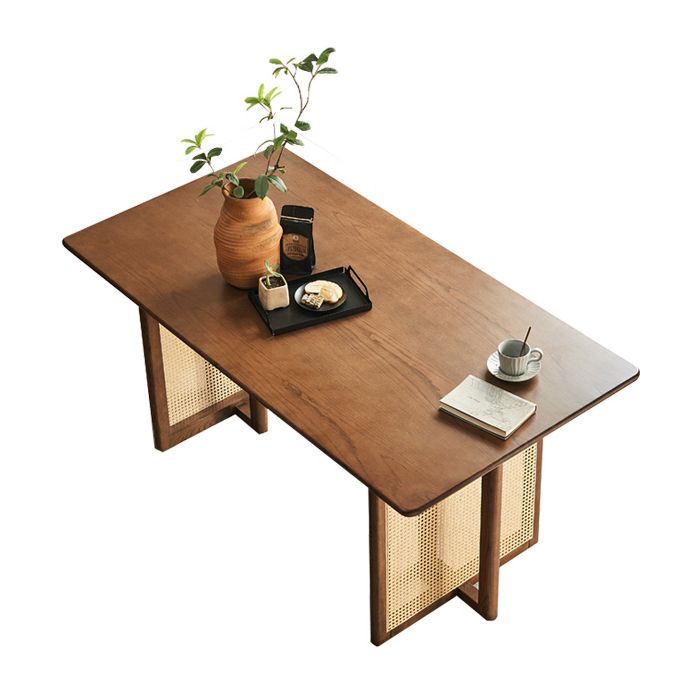 Rectangle Dinette Table Simplicity Style Solid Wood Dinner Room Kitchen Table Clearhalo 'Dining Tables & Seating' 'Dining Tables' 'dining_table' 'furn' 'furn_dining_table' 'Furniture' 'furniture_dining_table' 'Kitchen & Dining Furniture' 'kitchen' 'kitchen_dining_table' 1200x1200_50946b1e-63a0-4274-994a-9048c70e5c73