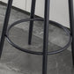 Modern Armless Backrest Counter Stool Iron Cafe Bar Stool with Pedal and Cushion Clearhalo 'Bar Furniture' 'Bar Stools' 'bar_stools' 'furn' 'furn_bar_stools' 'Furniture' 'furniture_bar_stools' 'Kitchen & Dining Furniture' 1200x1200_5094929b-3ad0-4f47-9498-9e004c6d35dc
