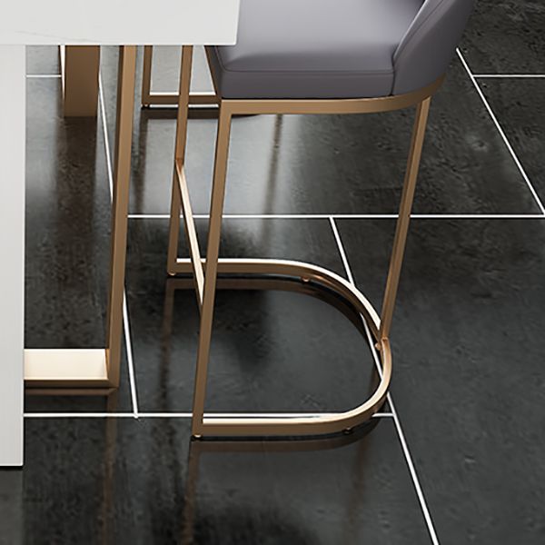 Glam Bar Stools Metal Armless Dining Stools with Gold Metal Base Clearhalo 'Bar Furniture' 'Bar Stools' 'bar_stools' 'furn' 'furn_bar_stools' 'Furniture' 'Kitchen & Dining Furniture' 1200x1200_50955f27-dc50-488f-84e4-41eff6228f59