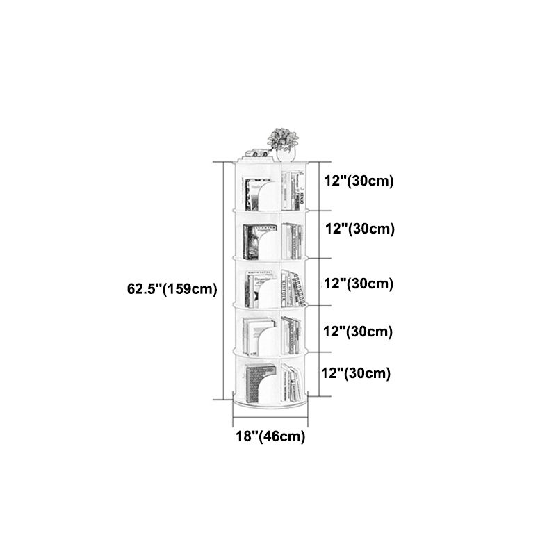 Manufactured Wood Corner Bookshelf White Contemporary Closed Back Bookshelf Clearhalo 'Bookcases' 'furn' 'furn_bookcases' 'Furniture' 'furniture_bookcases' 'kitchen' 'kitchen_bookcases' 'Living Room Furniture' 'Office Furniture' 1200x1200_5096b616-d9f9-42ab-8500-05db540c3ad9