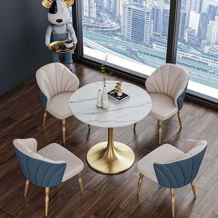 Round Tulip Base Home Furniture Traditional Luxury Stone Dining Room Collection Clearhalo ' dining_table' 'Dining Tables & Seating' 'Dining Tables' 'furn' 'furn_dining_table' 'Furniture' 'furniture_dining_table' 'Kitchen & Dining Furniture' 'kitchen&dining_furn' 'kitchen' 'kitchen_dining_table' 1200x1200_509b6f12-5625-46d3-98cf-9313a5e79216