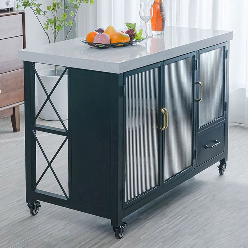 Modern Kitchen Island Table Dining Room Kitchen Island with Storage Cabinet Clearhalo 'furn' 'furn_kitchen_islands_carts' 'Furniture' 'Kitchen & Dining Furniture' 'Kitchen Islands & Carts' 'kitchen_islands_carts' 1200x1200_509b7879-aa3f-4095-80b8-08c1102e5e10