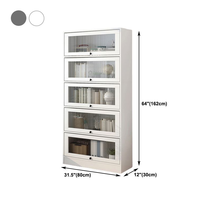 Scandinavian 11.8" Wide Standard Bookcase Manufactured Wood Bookshelf Clearhalo 'Bookcases' 'furn' 'furn_bookcases' 'Furniture' 'Office Furniture' 1200x1200_509c26c4-d8e3-47f9-9ced-20664dd46756