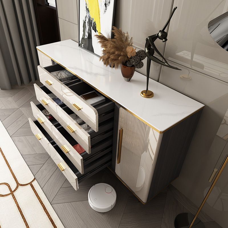 Glam Combo Dresser Wood Storage Chest Dresser with Metal Feet for Bedroom Clearhalo 'Bedroom Furniture' 'Dressers & Chests' 'dressers_chests' 'furn' 'furn_dressers_chests' 'Furniture' 1200x1200_509c6700-16eb-48d1-9db8-a489d1d1bf70