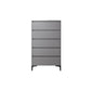 Contemporary Grey Rectangle Accent Chest with Drawers and Metal Legs Clearhalo 'Cabinets & Chests' 'cabinets_chests' 'furn' 'furn_cabinets_chests' 'Furniture' 'Living Room Furniture' 1200x1200_509d2300-dd85-4266-aaeb-89eeda57151a