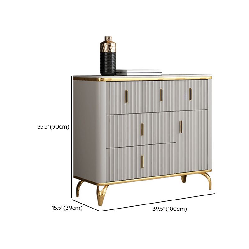 Contemporary Glam Combo Dresser Horizontal Storage Chest Dresser for Home Office Clearhalo 'Bedroom Furniture' 'Dressers & Chests' 'dressers_chests' 'furn' 'furn_dressers_chests' 'Furniture' 1200x1200_509e1a83-9374-4ab9-bc89-d91b9019fbb3