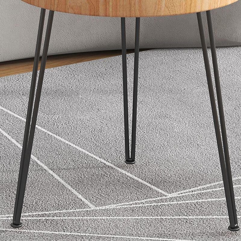 Scandinavian Round Wood Cocktail Coffee Metal 3 Legs / 4 Legs Coffee Table Clearhalo 'Coffee & Accent Tables' 'Coffee Tables' 'coffee_tables' 'furn' 'furn_coffee_tables' 'Furniture' 'Living Room Furniture' 1200x1200_509e2230-3770-4cd1-b4d0-3b70a8f1d92c