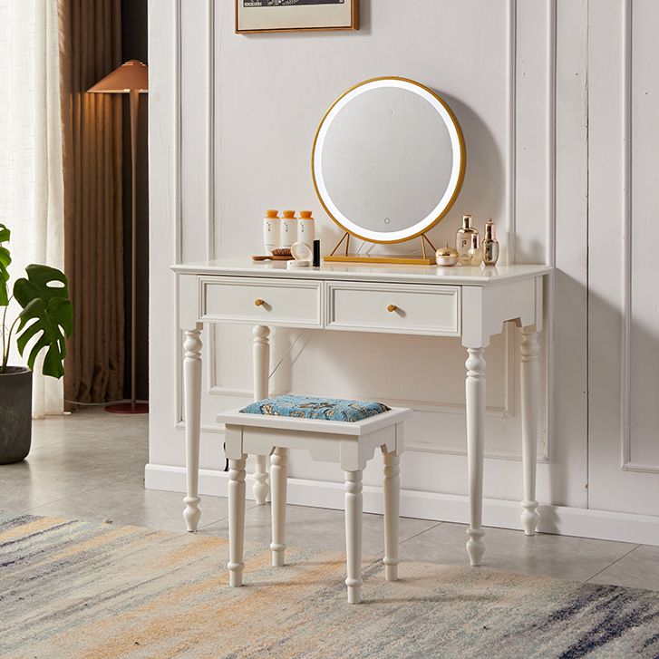 17.72 "brede ijdelheidsset met laden massief houten make-up ijdelheid