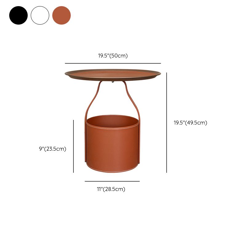 Mesa de mesa de la esquina de pedestal de mediados de siglo Mesa al final del lado superior con almacenamiento