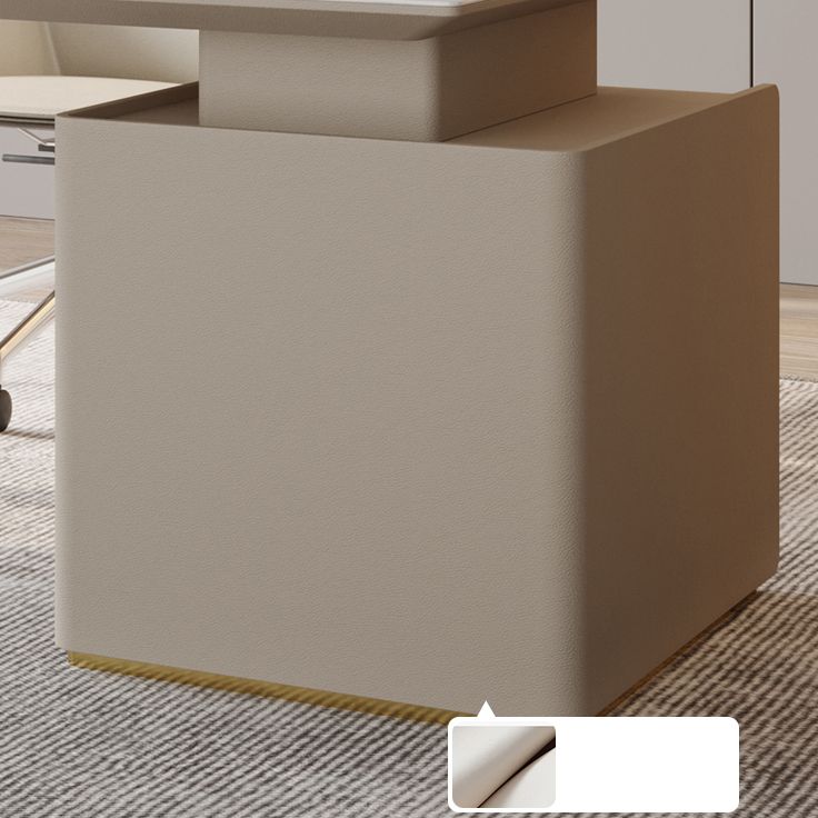 Destina di ufficio in pietra contemporanea 3-cassetti 23,62 "W di scrittura