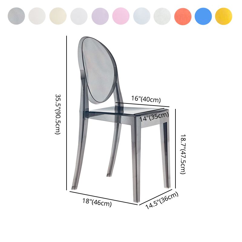 Scandinavian Style Plastic Chair Set Open Back Side Dining Kitchen Chairs Clearhalo ' kitchen&dining_furn' 'Dining Chairs' 'Dining Tables & Seating' 'dining_chair' 'furn' 'furn_dining_chair' 'Furniture' 'furniture_dining_chair' 'Kitchen & Dining Furniture' 'kitchen' 1200x1200_50a12514-28dd-4bac-939f-d581be55fb64