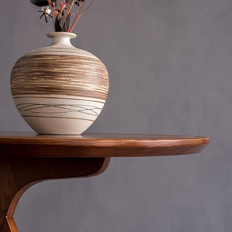 Skandinavische massive Holzendtisch -Ecktisch für Wohnzimmer