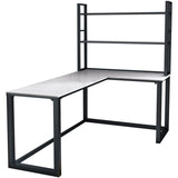 Scrivania angolare in pietra sinterita moderna senza scaffale per ufficio