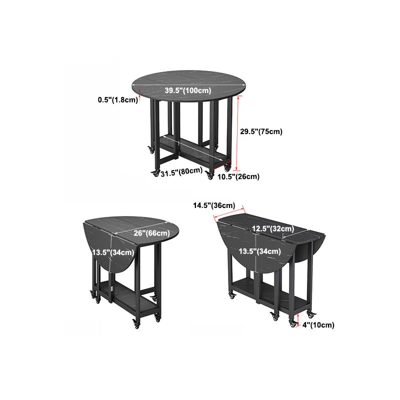 Modern Tripod Base Dinette Table Chipboard Folding Table Home Furniture (only Table) Clearhalo 'Dining Tables & Seating' 'Dining Tables' 'dining_table' 'furn' 'furn_dining_table' 'Furniture' 'furniture_dining_table' 'Kitchen & Dining Furniture' 'kitchen' 'kitchen_dining_table' 1200x1200_50a26908-6767-4160-9aeb-23312765ca62