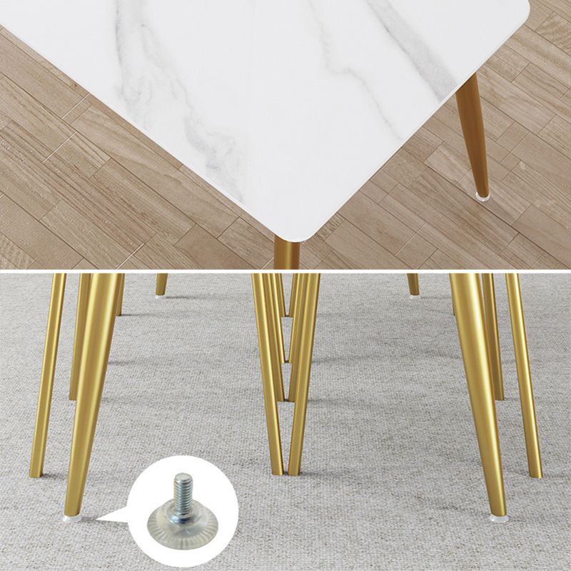 Nordic 1/4/5/7 Pieces Dining Set Rectangle Stone Dining Table for Kitchen Dining Room Clearhalo 'Dining Room Sets' 'Dining Tables & Seating' 'dining_room_set' 'furn' 'furn_dining_room_set' 'Furniture' 'Kitchen & Dining Furniture' 1200x1200_50a2e831-3e95-4eb8-b4c4-da0d4f824fb7