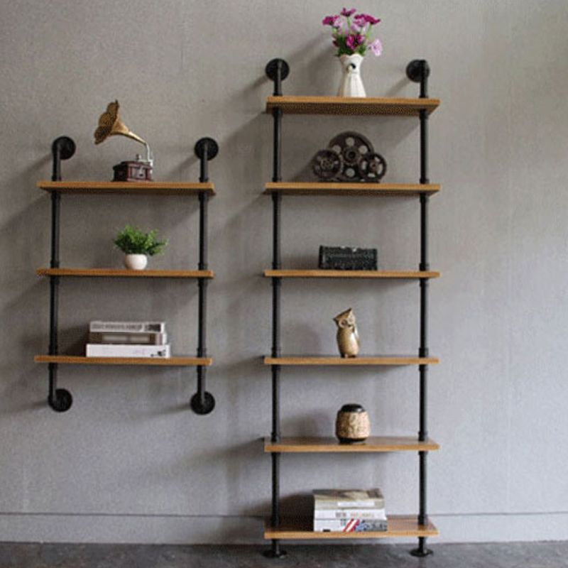 Wall Mounted Bookcase Industrial Metal Floating Shelf for Study Room Clearhalo 'Bookcases' 'furn' 'furn_bookcases' 'Furniture' 'furniture_bookcases' 'kitchen' 'kitchen_bookcases' 'Living Room Furniture' 'Office Furniture' 1200x1200_50a4ec2a-a075-4a7c-994d-dc38310c928a