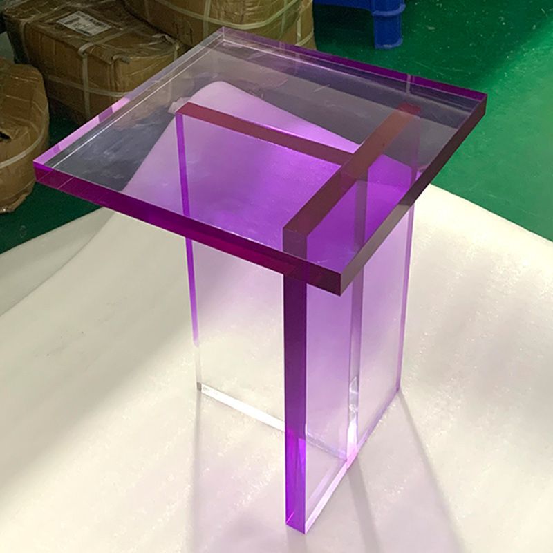 15" Wide Glam Corner Table Acrylic Square Accent Side Table for Living Room Clearhalo 'Coffee & Accent Tables' 'End & Side Tables' 'end_side_tables' 'furn' 'furn_end_side_tables' 'Furniture' 'Living Room Furniture' 1200x1200_50a67485-500a-47f2-bbd9-9fcde3d577a5
