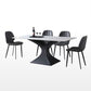 Set da pranzo moderno con piano in pietra sinterizzata Set tavolo da pranzo rettangolare 1/2/5/7 pezzi