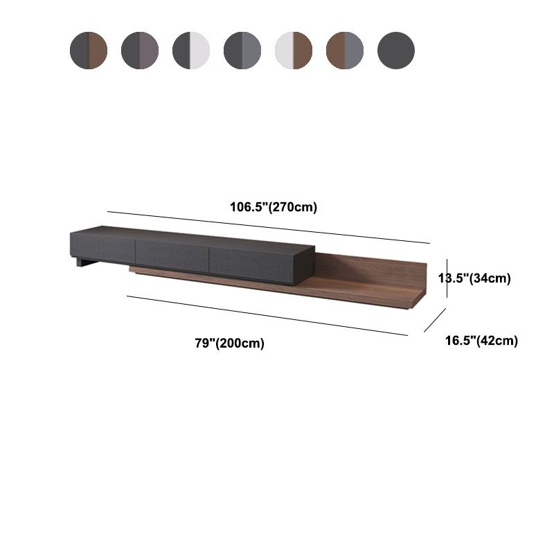 Contemporary Media Console TV Stand 3 Drawers TV Media Stand Clearhalo 'furn' 'furn_tv_stands_entertainment_centers' 'Furniture' 'Living Room Furniture' 'TV Stands & Entertainment Centers' 'TV Stands & Media Storage Furniture' 'tv_stands_entertainment_centers' 1200x1200_50ab2632-998f-4287-9681-be1807646742