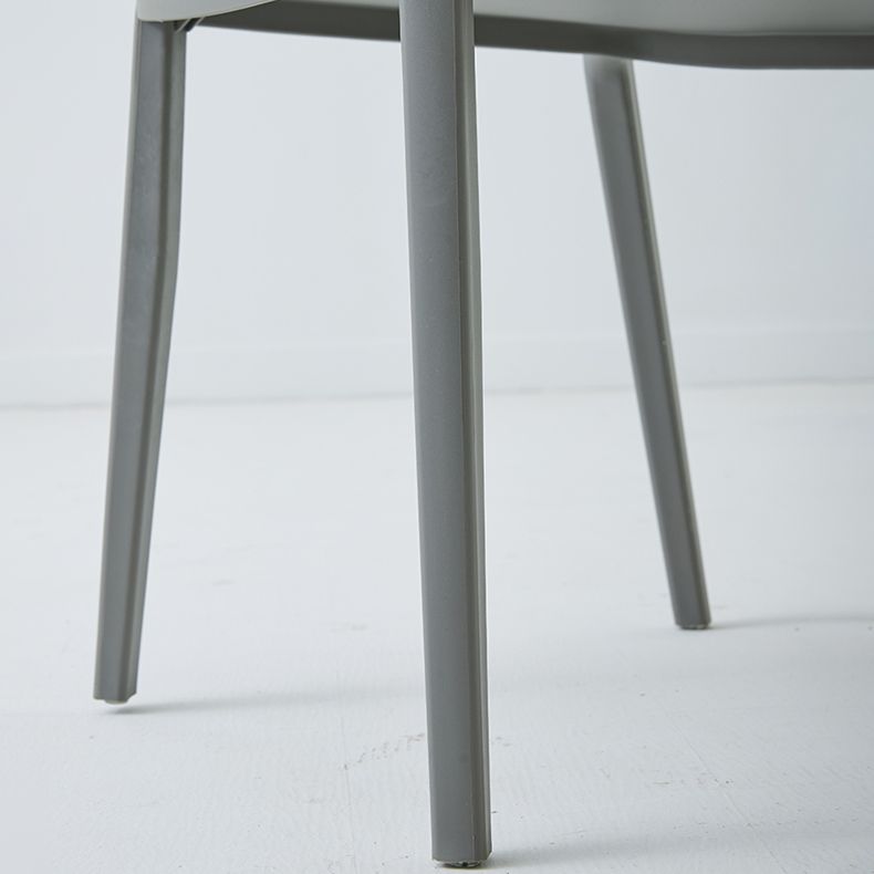 Scandinavian Plastic Restaurant Side Chair Candy Colors Open Back Dining Chair Clearhalo ' kitchen&dining_furn' 'Dining Chairs' 'Dining Tables & Seating' 'dining_chair' 'furn' 'furn_dining_chair' 'Furniture' 'furniture_dining_chair' 'Kitchen & Dining Furniture' 'kitchen' 1200x1200_50ab7e31-a9a3-4764-a8b3-2f99ee155dbf