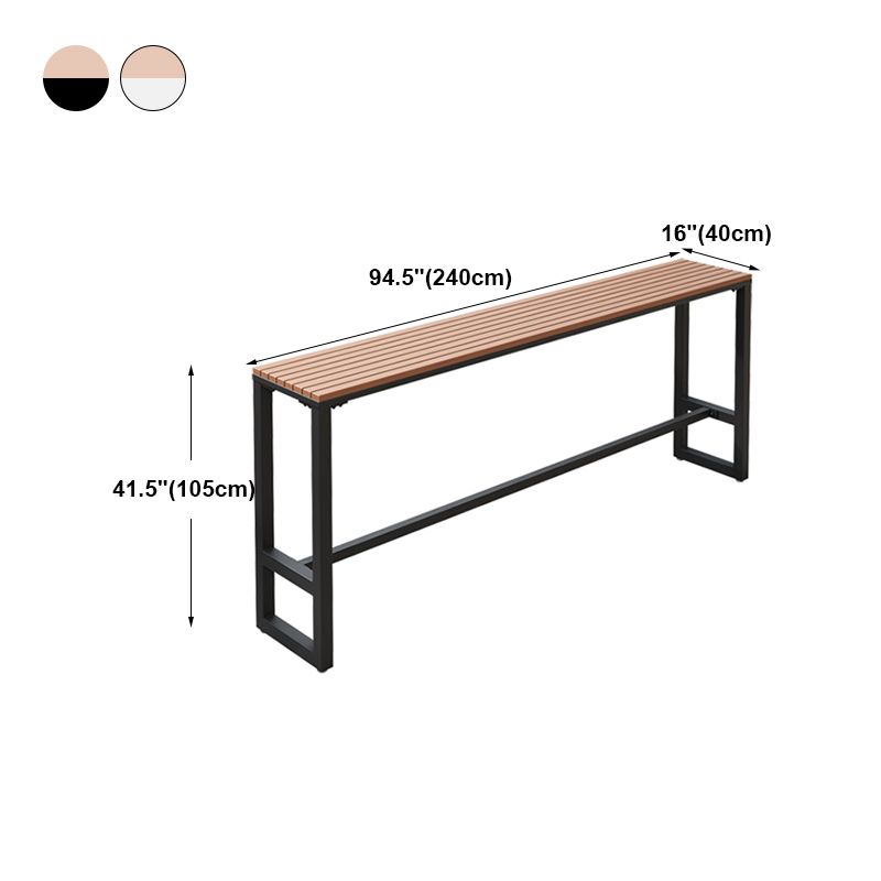 Rectangle Wood Trestle Bar Wine Table Modern Outdoor Footrest Pub/Bar Table Clearhalo 'Bar Furniture' 'Bar Tables' 'bar_tables' 'furn' 'furn_bar_tables' 'Furniture' 'furniture_bar_tables' 'Kitchen & Dining Furniture' 'kitchen&dining_furn' 'kitchen' 1200x1200_50ac2855-f9b9-4d5e-9708-64aaa3628e51