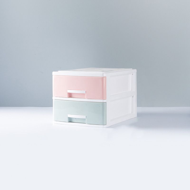 Archivo de plástico o archivador de plástico de archivos laterales contemporáneos con cajones