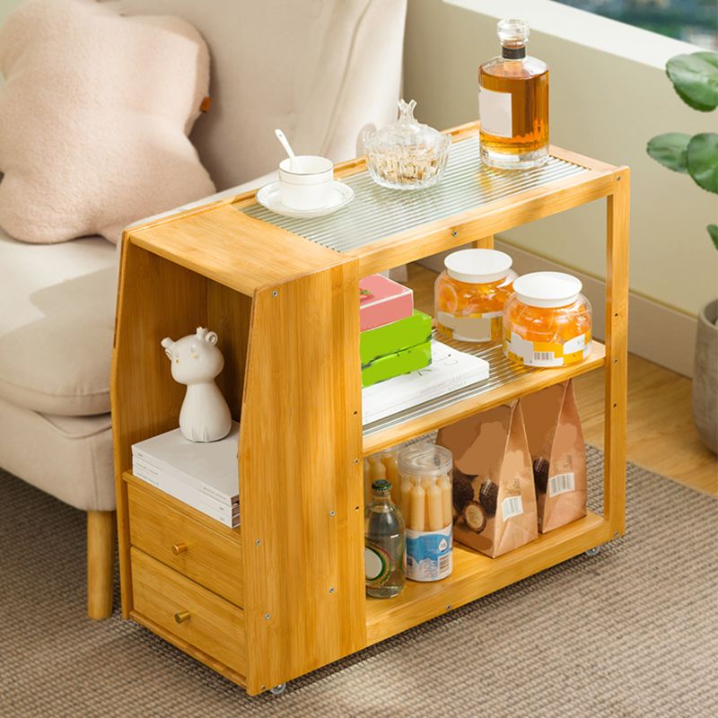 TABELLA RECTANGULARE TABELLA 27.6 "W X 11.8" D X 23.6 "H TABELLA LATURA MODERNISTA IN BEGNO