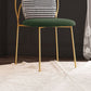 Glam Bedroom Solid Back Side Chair Velvet Matte Finish Dining Chair with Gold Leg Clearhalo ' kitchen&dining_furn' 'Dining Chairs' 'Dining Tables & Seating' 'dining_chair' 'furn' 'furn_dining_chair' 'Furniture' 'furniture_dining_chair' 'Kitchen & Dining Furniture' 'kitchen' 1200x1200_50aeb372-e2b5-4e53-94c3-9262460e8169