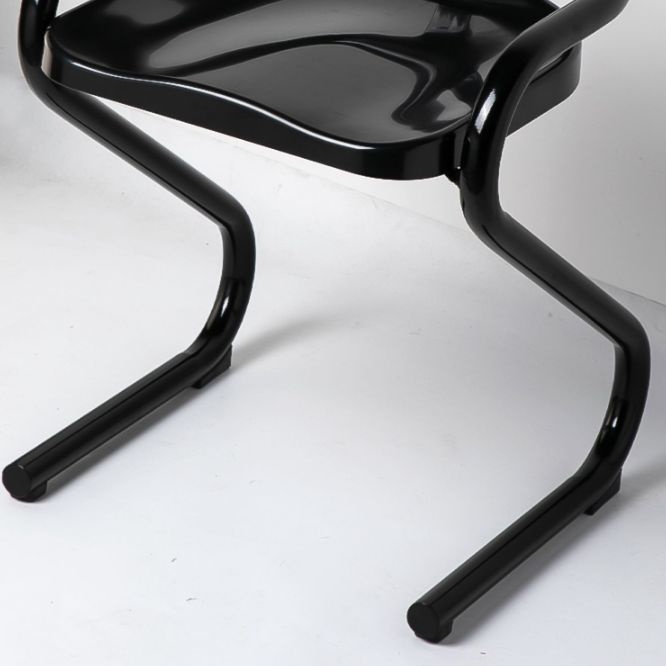 Metalen frame eetkamerstoel Moderne indoor plastic Backless Chair