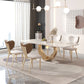 Glam Style Sintered Stone Dining Set 1/4/5/7/9 Pieces Dining Set for Dining Areas Clearhalo 'Dining Room Sets' 'Dining Tables & Seating' 'dining_room_set' 'furn' 'furn_dining_room_set' 'Furniture' 'furniture_dining_room_set' 'Kitchen & Dining Furniture' 1200x1200_50b42e11-d734-4f31-9624-3594d4546ae0
