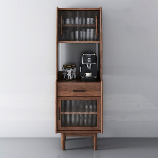 Sideboard di pino di altezza da 68 pollici contemporanei 1 cassetto e porte per soggiorno per soggiorno
