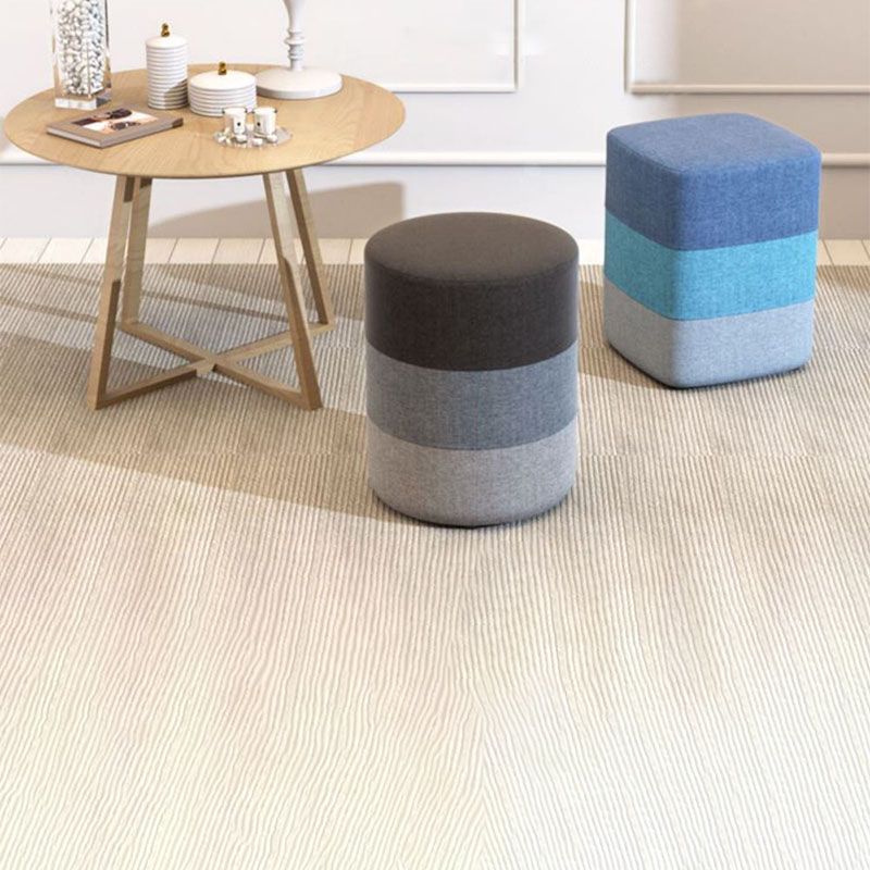 Solid Color Fabric Standard Stool Modern Style Simple Household Footstool Clearhalo 'furn' 'furn_ottomans_poufs' 'Furniture' 'Living Room Furniture' 'Ottomans & Poufs' 'ottomans_poufs' 1200x1200_50b6a771-99d7-4f8a-b73e-f9564c66273c