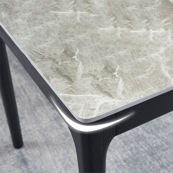 Minimalist Style Dining Table Set with Rectangle Shape Table and Padded Chairs Clearhalo 'Dining Room Sets' 'Dining Tables & Seating' 'dining_room_set' 'furn' 'furn_dining_room_set' 'Furniture' 'furniture_dining_room_set' 'Kitchen & Dining Furniture' 'kitchen&dining_furn' 'kitchen' 1200x1200_50b77a13-2bd2-488e-b8fd-ddf989b29ae2