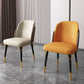 Glam Indoor Side Chair with Ash Wood Legs Matte Finish Dining Chair for Home