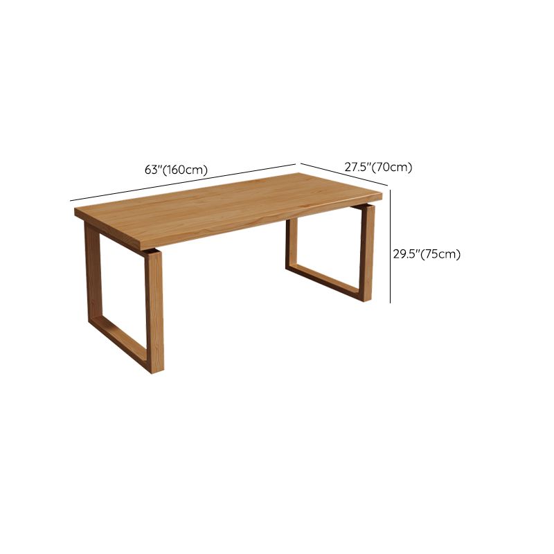 Table de salle à manger contemporaine Table de salle à manger rectangulaire en bois massif naturel