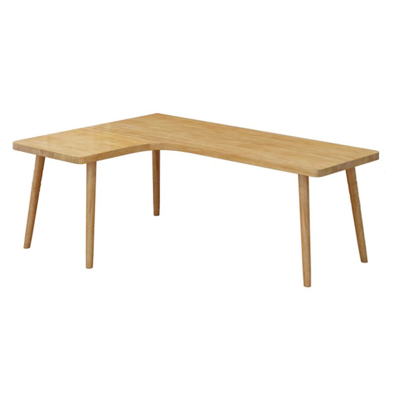 Modern Style Office Desk L-Shaped Solid Wood Brown Home Writing Desk Clearhalo 'Furniture' 'furniture_office_desk' 'Office Desks' 'Office Furniture' 'office_desk' 1200x1200_50b8f41f-0fb2-4e1a-8fd9-3e05327c0b66