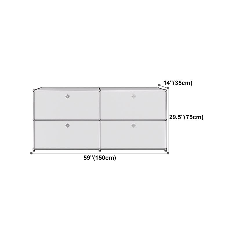 Plate-forme blanche de style moderne.