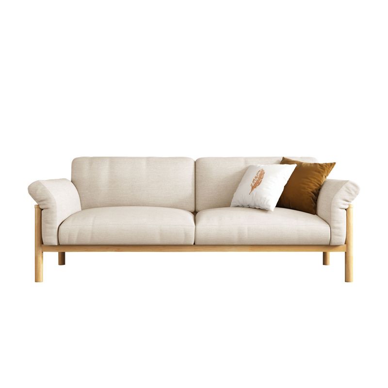Pillow Top Arm Sofa Cushions 32.68" D x 32.68" H Slipcovered Sofa Clearhalo 'furn' 'furn_sofas' 'Furniture' 'furniture_sofas' 'kitchen' 'kitchen_sofas' 'Living Room Furniture' 'Sofa' 'sofas' 1200x1200_50b98d35-b3ad-445b-a6ee-a12f585ce6dd