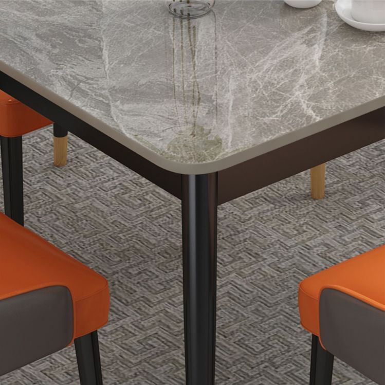 Traditional Luxury Rectangle Dining Table Stone Dinner Table with 4-foot Clearhalo 'Dining Tables & Seating' 'Dining Tables' 'dining_table' 'furn' 'furn_dining_table' 'Furniture' 'furniture_dining_table' 'Kitchen & Dining Furniture' 'kitchen' 'kitchen_dining_table' 1200x1200_50ba39e0-eb14-4fd8-be47-1521265f3a0a