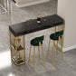 Stone Bar Table Set Glam Style Rectangle 1/3 Pieces Pub Table Set for Indoor Clearhalo 'Bar Furniture' 'furn' 'furn_home_bar_bar_sets' 'Furniture' 'Home Bars & Bar Sets' 'home_bar_bar_sets' 'Kitchen & Dining Furniture' 1200x1200_50ba4e95-a897-42ce-bd9b-d544ff3fda7e