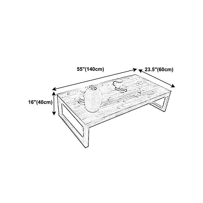 Sled Single Coffee Table Solid Wood Modern Rectangular Cocktail Table Clearhalo 'Coffee & Accent Tables' 'Coffee Tables' 'coffee_tables' 'furn' 'furn_coffee_tables' 'Furniture' 'furniture_coffee_tables' 'Living Room Furniture' 1200x1200_50ba9ba1-7f52-4457-9872-05773b2a9f31