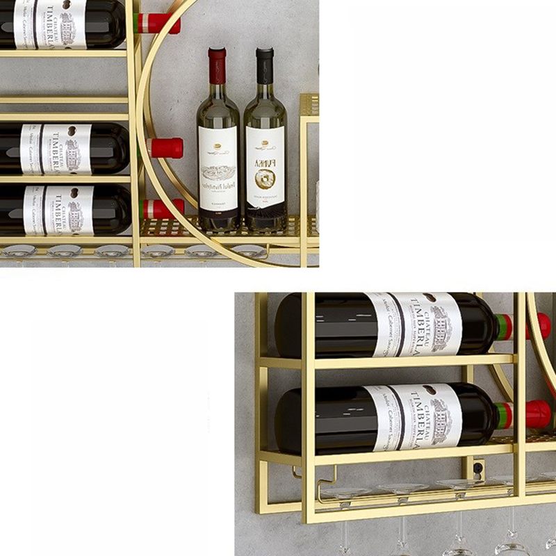 Metal Wall Mounted Modern Wine Rack 4"W x 16.5"H Wine Stemware Holder Clearhalo 'furn' 'furn_wine_racks' 'Furniture' 'Kitchen & Dining Furniture' 'Wine Racks' 'wine_racks' 1200x1200_50bc8179-ae07-41fb-80f0-c6d965578b10