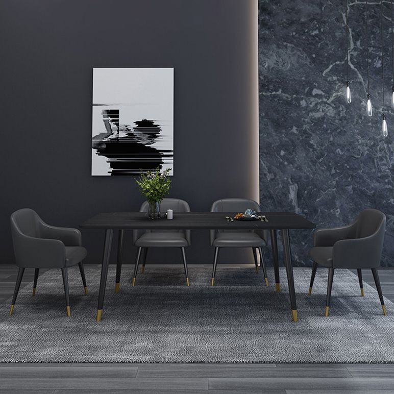 Modern 1/5/6/7 stukken Dinerset rechthoekige stenen eettafel voor eetkamer keuken