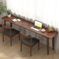 Contemporary Home Office Writing Desk Rectangular Solid Wood Office Desk