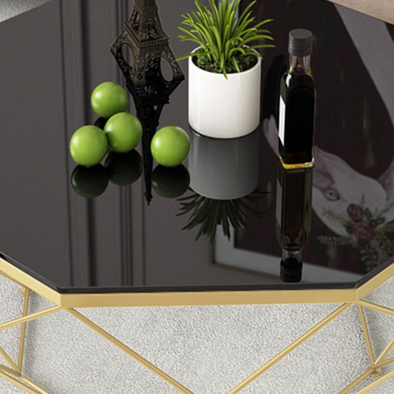 Farma base moderno tavolino da cocktail tavolino in vetro - 17,72 "h