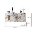 Tavolo da tavolo a buffet glam tavolo di gioia con cassetti per cucina