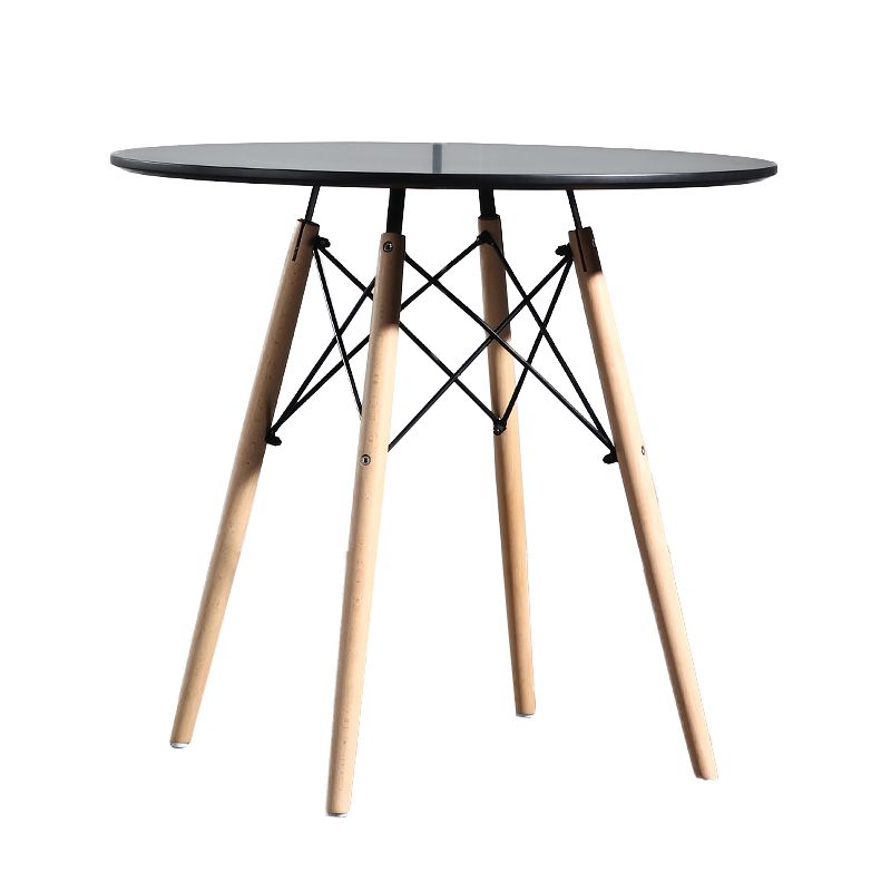 Wood Contemporary Round Dining Table Manufactured Wood Top Table for Dining Room Clearhalo ' dining_table' 'Dining Tables & Seating' 'Dining Tables' 'furn' 'furn_dining_table' 'Furniture' 'furniture_dining_table' 'Kitchen & Dining Furniture' 'kitchen&dining_furn' 'kitchen' 'kitchen_dining_table' 1200x1200_50c11bf8-35d5-4338-9067-c2047d1effdd