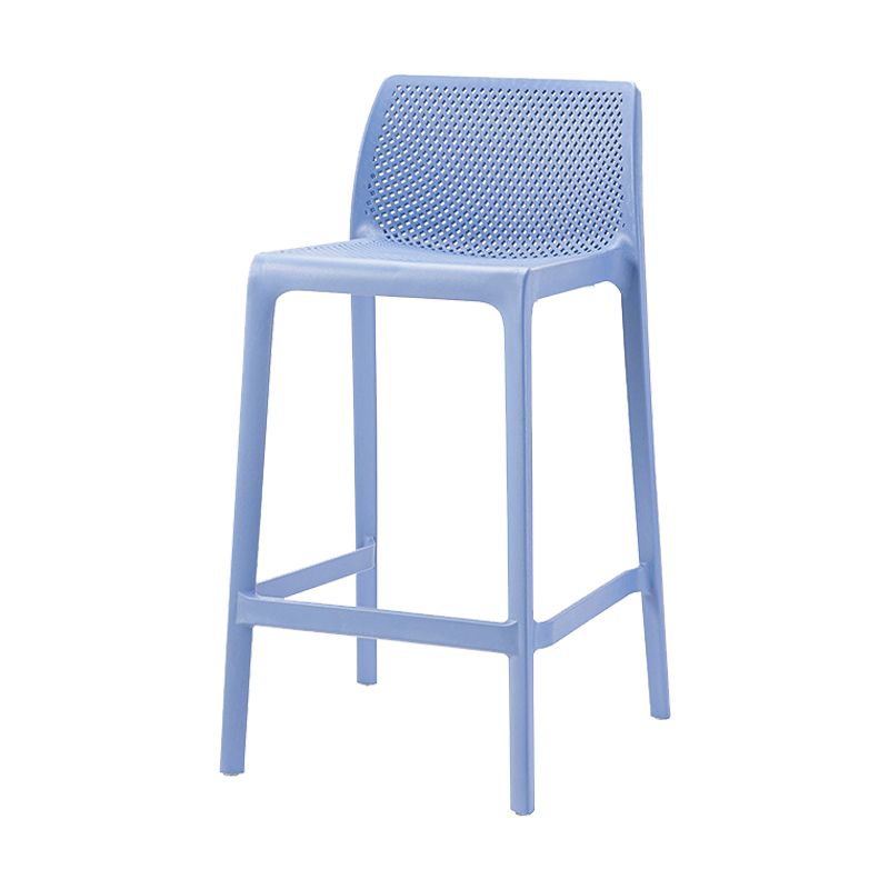 Nordic Simple Stackable Bar-stool Plastic Counter Bar Stool for Home Clearhalo 'Bar Furniture' 'Bar Stools' 'bar_stools' 'furn' 'furn_bar_stools' 'Furniture' 'Kitchen & Dining Furniture' 1200x1200_50c28279-1d43-457e-b6ea-81827e751d89