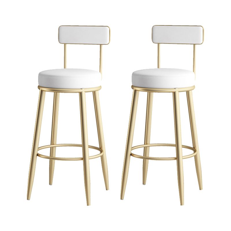Scandinavian Upholstered Stools for Home Armless Low Back Stools with 4 Metal Legs Clearhalo 'Bar Furniture' 'Bar Stools' 'bar_stools' 'furn' 'furn_bar_stools' 'furniture_bar_stools' 'Kitchen & Dining Furniture' 'kitchen&dining_furn' 'kitchen' 'kitchen_furn' Furniture' 1200x1200_50c2ecf7-01ed-4cd4-ace0-0fe4d33ca7e6