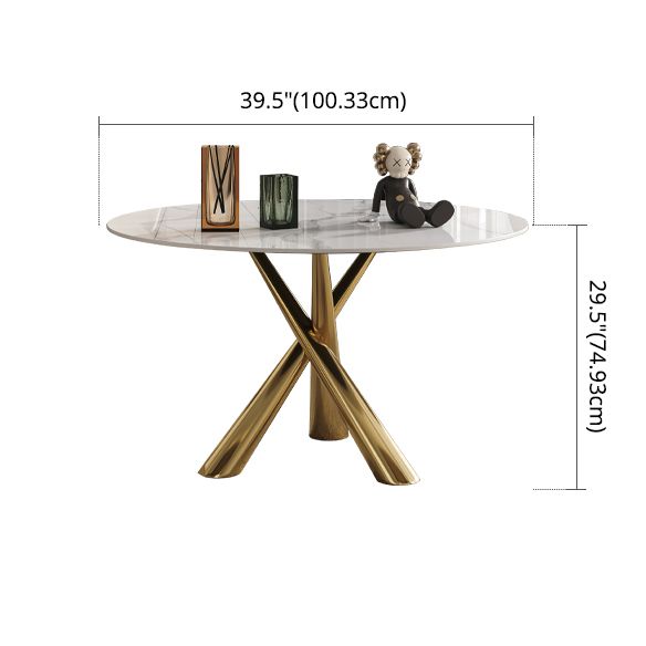 Contemporary Fixed Dining Room Table Set Sintered Stone Top Dining Table Furniture Clearhalo 'Dining Room Sets' 'Dining Tables & Seating' 'dining_room_set' 'furn' 'furn_dining_room_set' 'Furniture' 'furniture_dining_room_set' 'Kitchen & Dining Furniture' 'kitchen&dining_furn' 'kitchen' 1200x1200_50c2f090-9479-43f0-b167-712ce1be567f